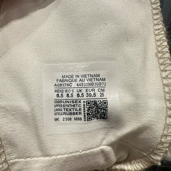 ⭐Converse Chuck 70 Plus Glitter Hi Size 8.5 Women's Shoes Sneakers Gold A08176C⭐ - Picture 13 of 13